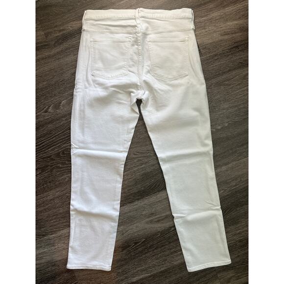 NWT J.Crew Vintage Straight Buttonfly Jean In White Size 32 Tall - Picture 8 of 8